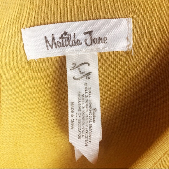 Matilda Jane Bocce Ball Flutter Sleeve Top | Yellow Gold | Size Large - Picture 5 of 8